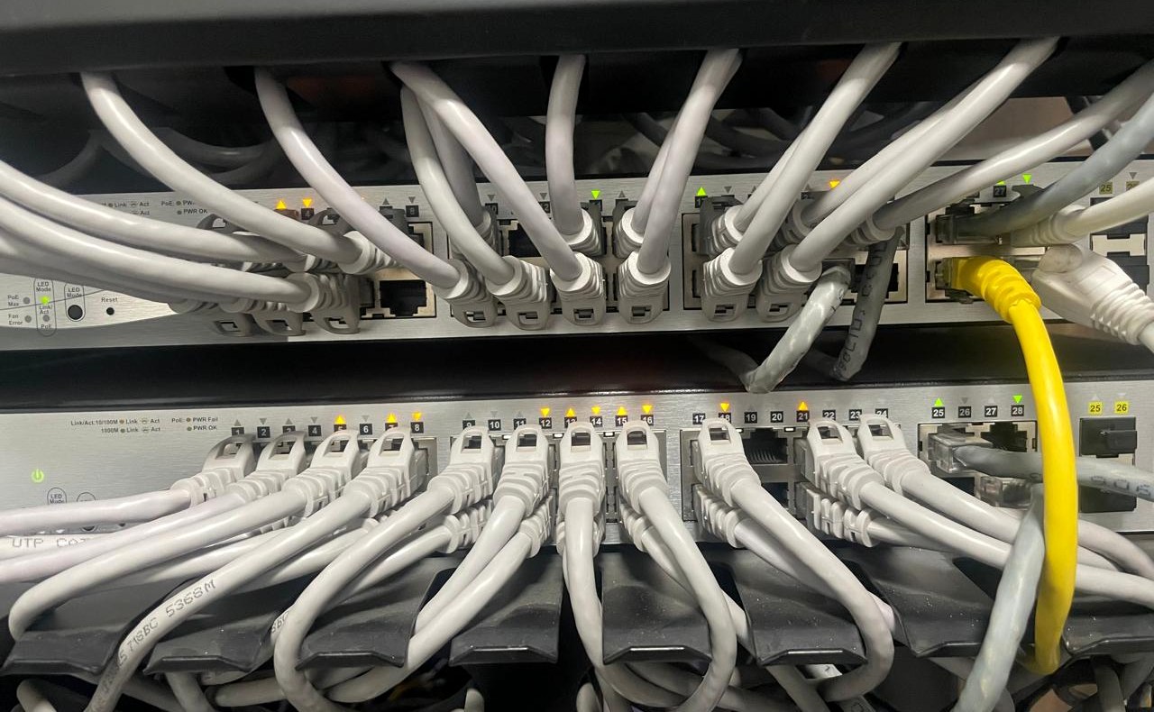 Network switches and structured cabling